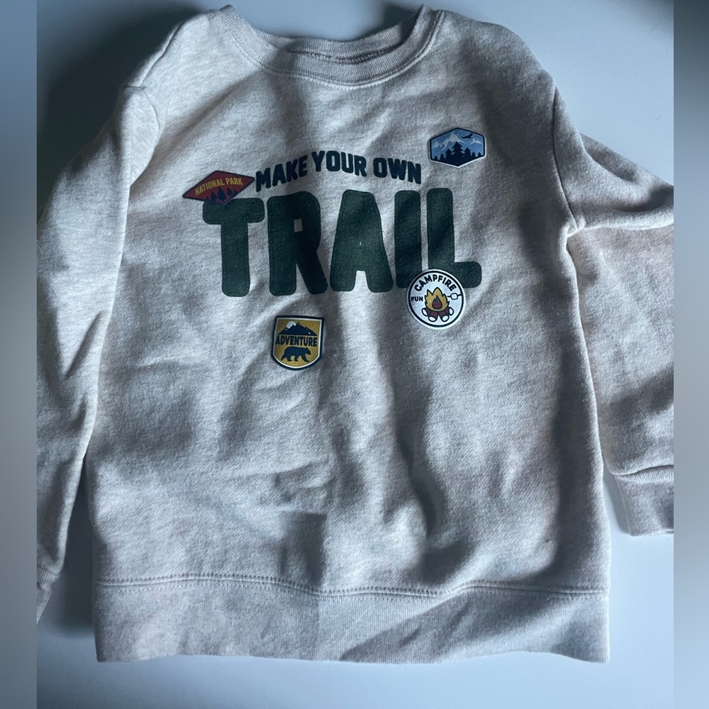 Adventure Trail Kids Sweatshirt - Cream